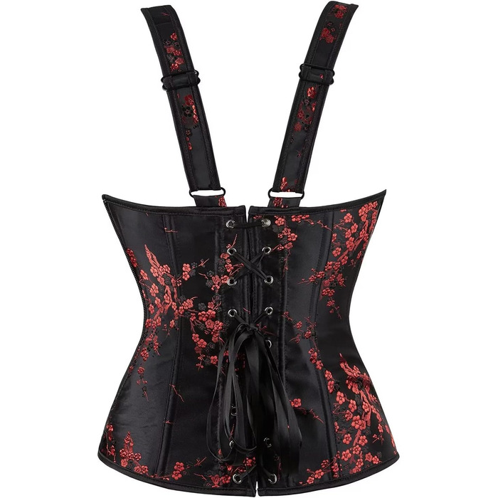 Корсаж бюст'є з квітковим візерунком, чорний (Jutrisujo)