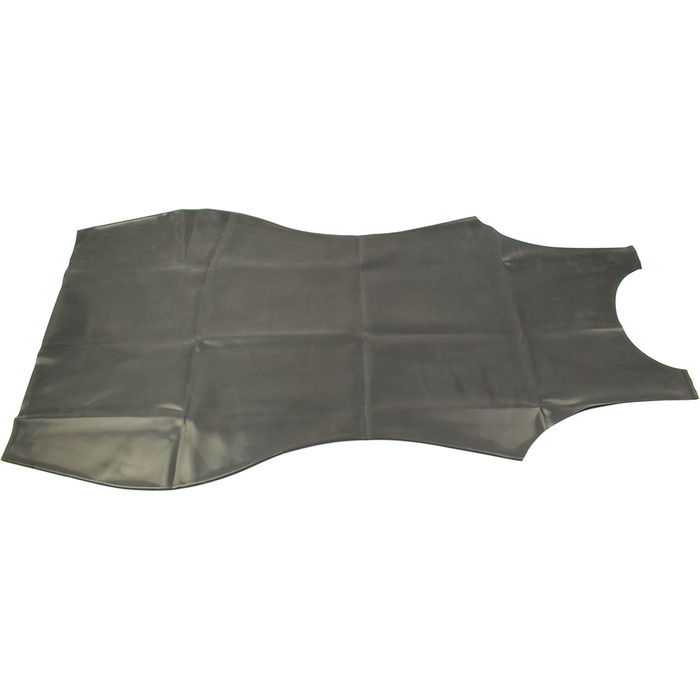 Латексне міні-плаття Rubberfashion - коротке латексне плаття, відкриті руки, бретельки, V-подібний виріз - жіночі сукні для жінок, чорний, 0.4 мм