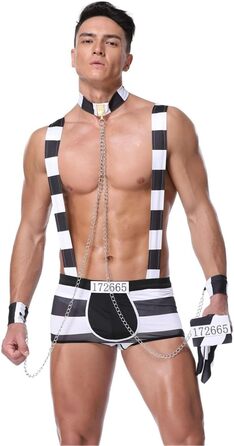 Костюм для косплею Фенксіон: Двієчний набір (Boxershorts & Kragen) для чоловіків, косплей офіціанта/лікаря/пожежника, універсальний розмір