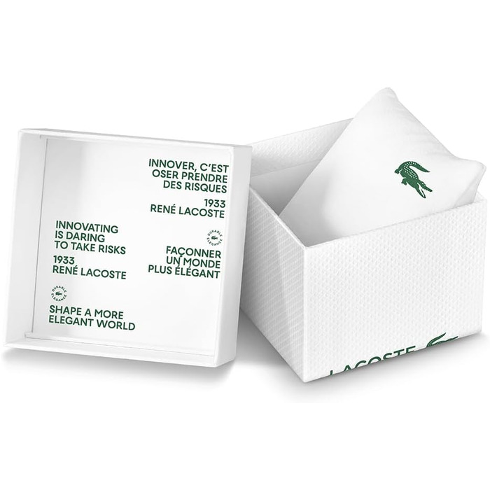 Аналоговий кварцовий годинник Lacoste 12.12 унісекс з синім силіконовим ремінцем Petit Piqué (Navy)