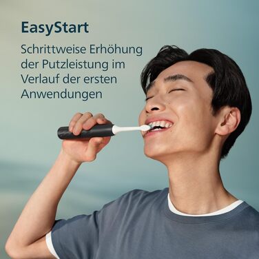 Електрична сонічна зубна щітка Philips Sonicare Series 2100 HX4021/01, 2 режими інтенсивності, SmarTimer, EasyStart, біла