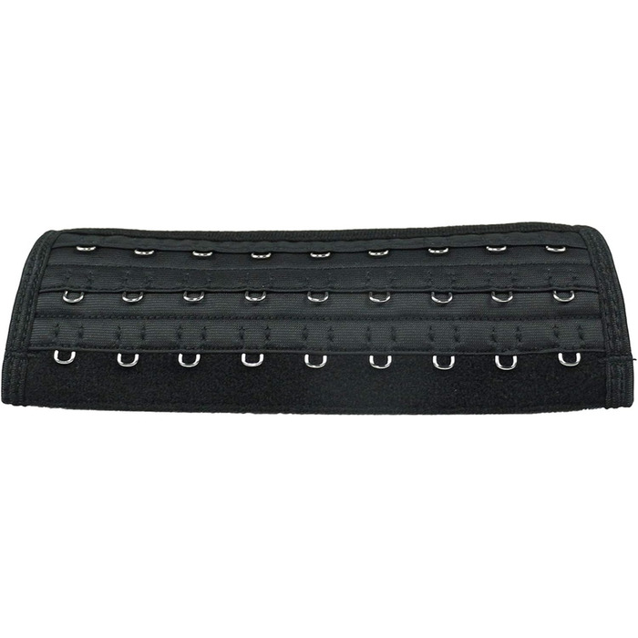 Корсет для фігури жіночий, чорний, 17.8 см, короткий торс, 9 сталевих кісток