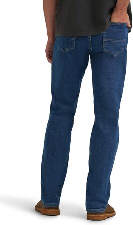 Чоловічі джинси Wrangler Authentics Regular Straight Fit, темно-синій колір Dark Stonewash