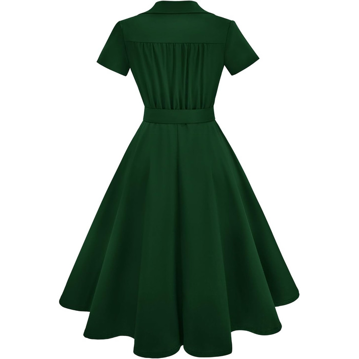 Сукня Rockabilly жіноча темно-зелена, V-подібний виріз, міді, коктейльна/вечірня для весілля, розмір XXL