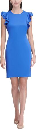 Сукня Tommy Hilfiger жіноча з короткими рукавами-воланами, колір Amparo Blue (42)