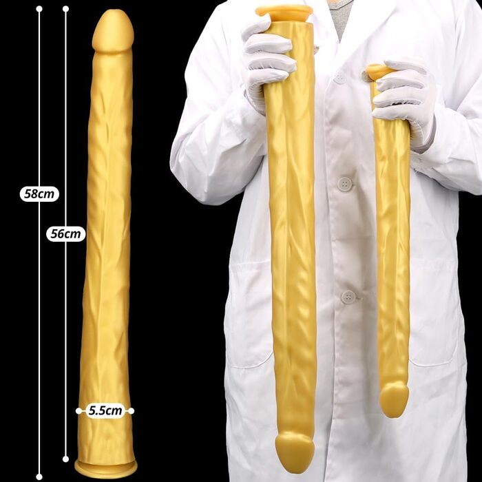 Анальний дildo з силікону 'Realistischer Lange Riesen' для масажу простати та стимуляції G-точки. Підходить для чоловіків та жінок.