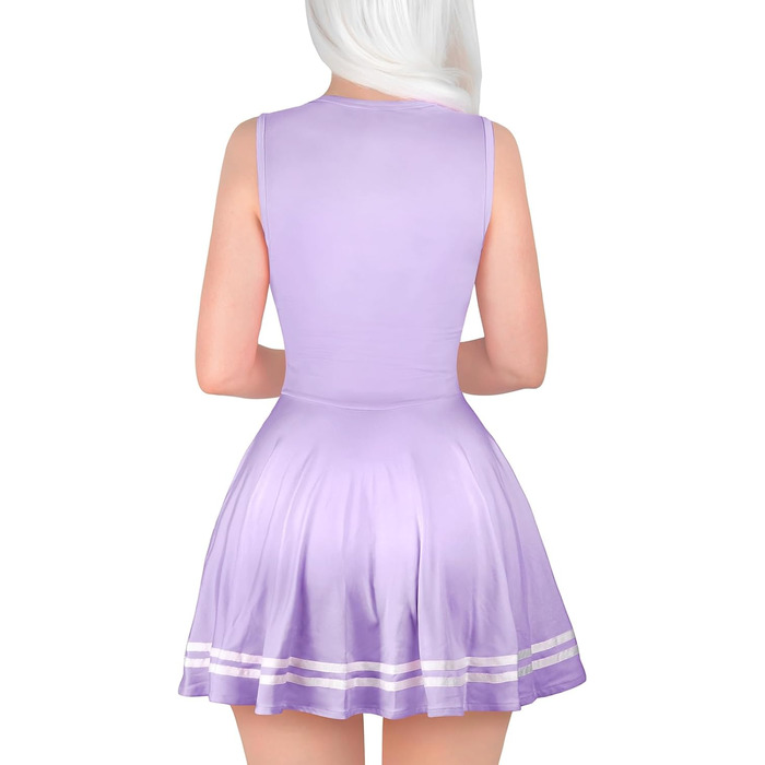 Комбінезон без рукавів Littleforbig для жінок, фігурна міні-сукня, колір фіолетовий, розмір XS