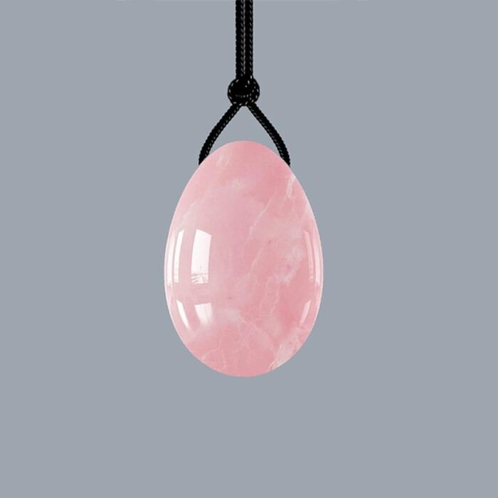 Яспір Рожевий Кварц, Нефрит, Аметист - Yoni Eggs (Яйця Юні) для Вагінального Масажу та Кегель-Вправ, Розмір M (1 шт.)