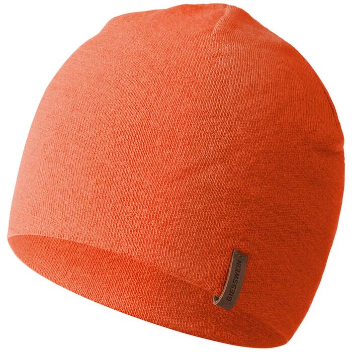 Спортивна шапка Giesswein Merino Cap Gehrenspitze з мериносової вовни, унісекс, неоново-помаранчева, один розмір