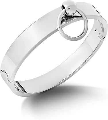 Чоловіче намисто/ланцюжок з кільцем, нержавіюча сталь, регульований розмір, внутрішній діаметр 180 мм