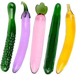 Набір анальних іграшок QXXNB з кришталю та скла (4 шт.) для жінок та чоловіків