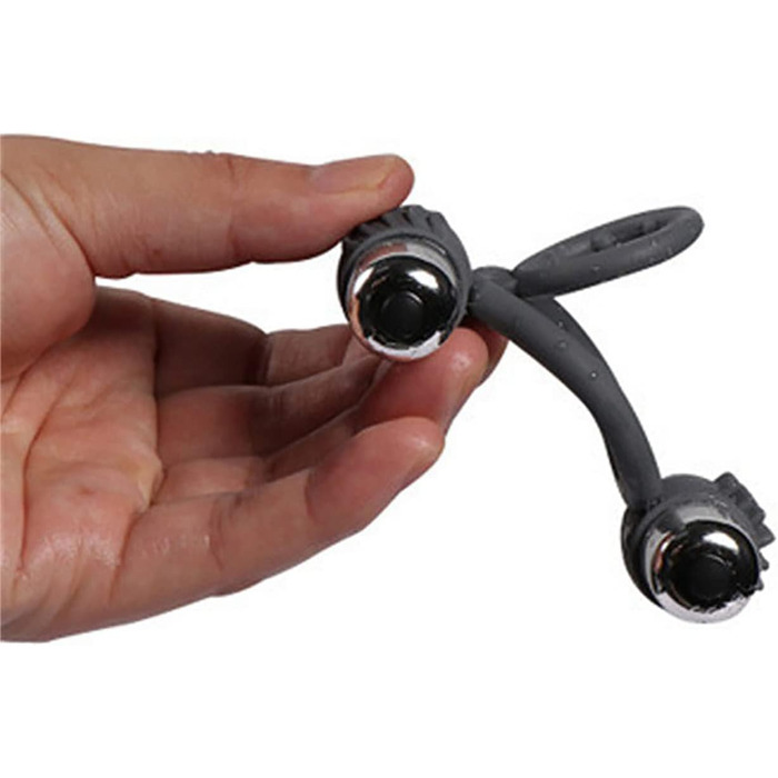 Вібраційний кільце для пеніса з силікону, подвійний кільце для яєчок, 2 міні-вібратори, кільце для статевого члена, вібратор для чоловіків, стимулятор, секс-іграшка для пар