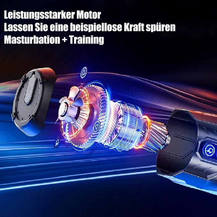 Електрична пеніс-насос Jpscor для збільшення пеніса, мастурбатор з 5 рівнями вакууму, водонепроникний (IPX6), 2 силіконові насадки