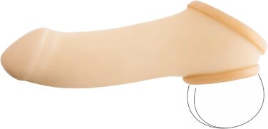 TOYLIE Latex Penis Sleeve (13 см) - Прозорий презерватив для пеніса з кільцем та виразною головкою - Зроблено в Німеччині
