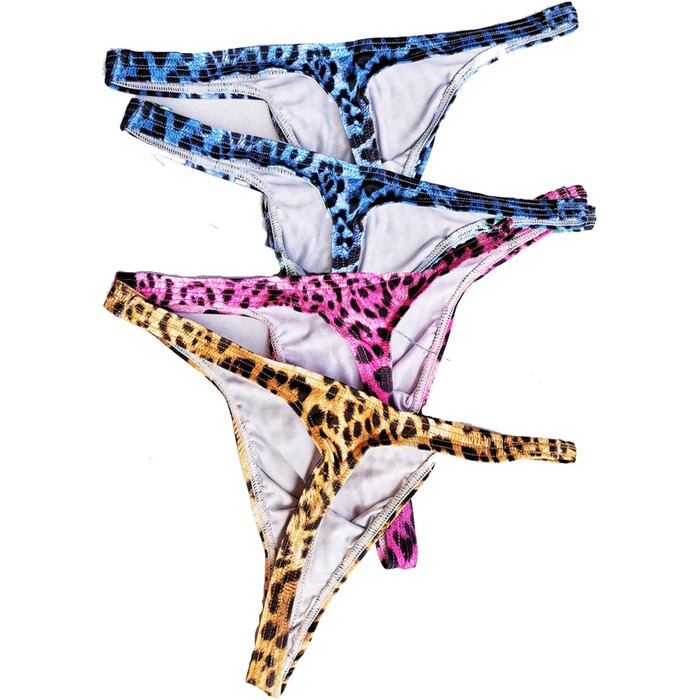 Танга чоловіча Faringoto з леопардовим принтом, 4 шт. (XL)