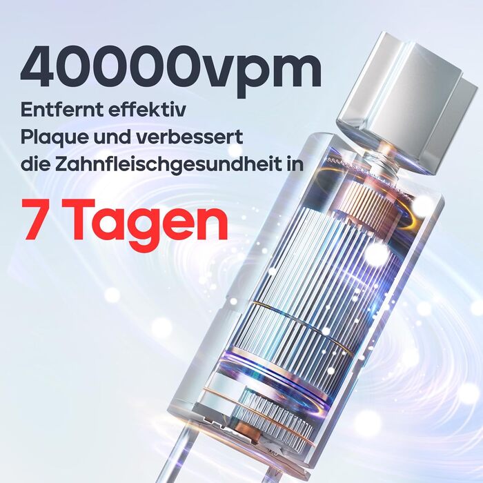 Електрична сонічна зубна щітка Seago SG-958, 40000 VPM, 5 режимів роботи, USB-зарядка, 8 змінних насадок, чорна