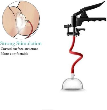 Вакуумний масажер для клітора (пара) для дорослих - стимуляція, БДСМ, Bondage