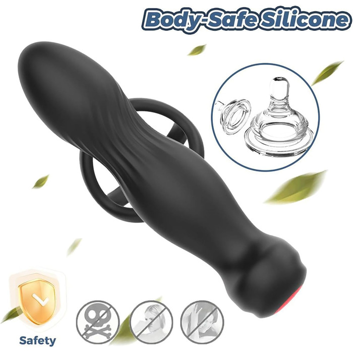 Аналізатор для чоловіків PINTLE 4-в-1: масаж простати, вібрація, кільце для пеніса, дистанційне керування