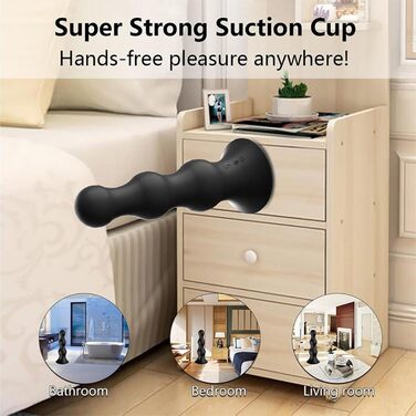 Анальний вібратор PQKuss 2-в-1 з надувним вагінальним розширювачем, силікон, 10 режимів