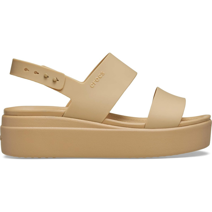 Жіночі сандалі на низькому тальці Crocs Brooklyn Wedge, колір Cashew, розмір 39/40 EU