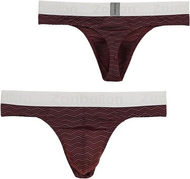 BIATWOWR чоловічі стрінги з відкритим верхом, сексуальна білизна, дихаюча та зручна, для чутливої шкіри, темно-червоно-біло-чорна (червоний, M)