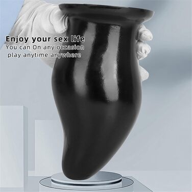 Анальний плагін великого розміру (L, чорний) для чоловіків та жінок - SM іграшка для анального сексу