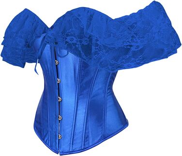 Жіночий корсет-корсетний пояс, бюстгальтер, корсетний топ, спідниця-корсет, білизна, корегуюча спідниця для повних грудей, корсетний топ великих розмірів, шнурівка, блакитний, M