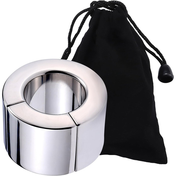 Сталевий кільце для статевих органів з магнітом, розширювач мошонки, тренажер для пеніса, кільця для мошонки, пристрої для пеніса, сексуальні іграшки для чоловіків, діаметр: 40 мм