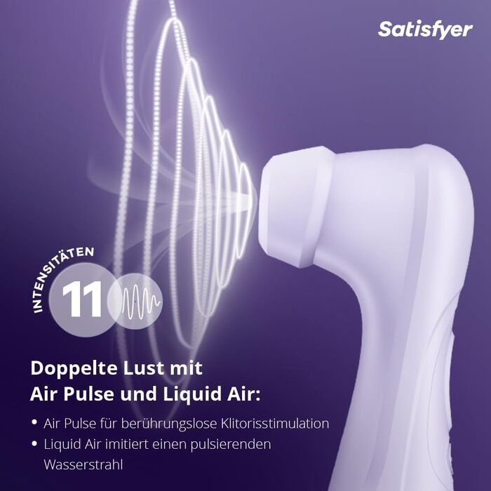 Вібратор Satisfyer Pro 2 Gen 3 | Технологія Liquid Air | Тиха та потужна стимуляція клітора | Вібратор-друк | Інтимна іграшка для жінок | Преміум якість, колір фіолетовий