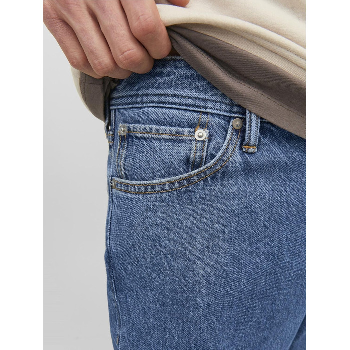 Чоловічі джинси Baggy Fit JACK & JONES JJIALEX синього кольору, денім