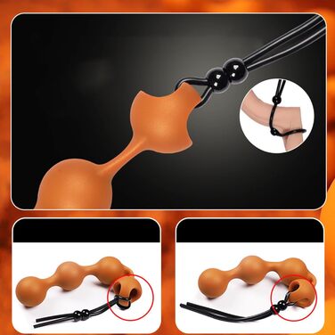 Анальні кульки з рідкого силікону Youxclian - 5 розмірів. Стимуляція G-точки, мастурбатор, для жінок та чоловіків.