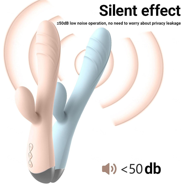 Вібратор для жінок Клітора та G-точки, кролик, силікон, 10 режимів, рожевий