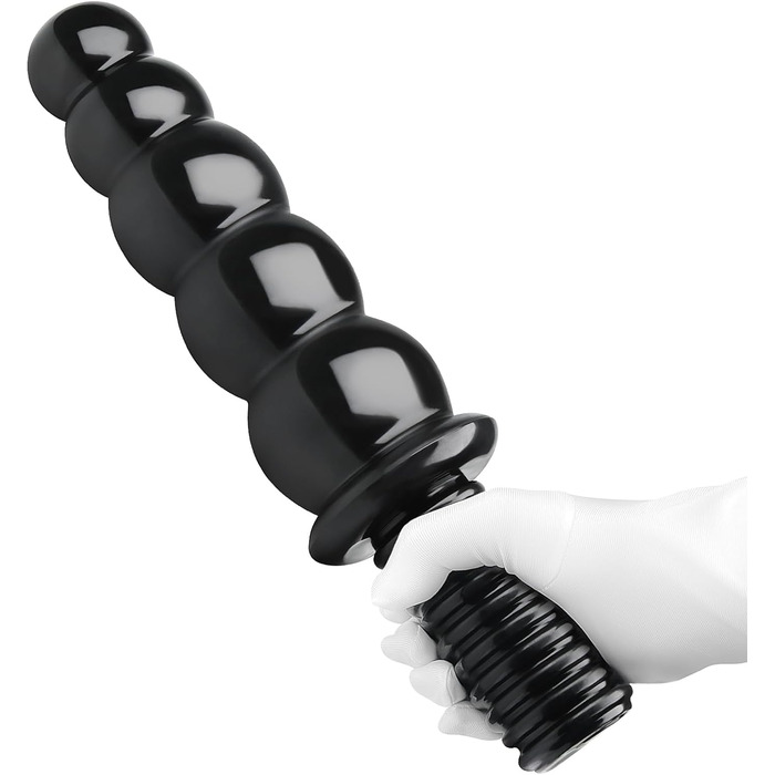 Анальний масажер Roluck Giant - гнучкий плагін з різьбою, 37.5 см, для чоловіків, жінок, пар. Масаж простати, PVC