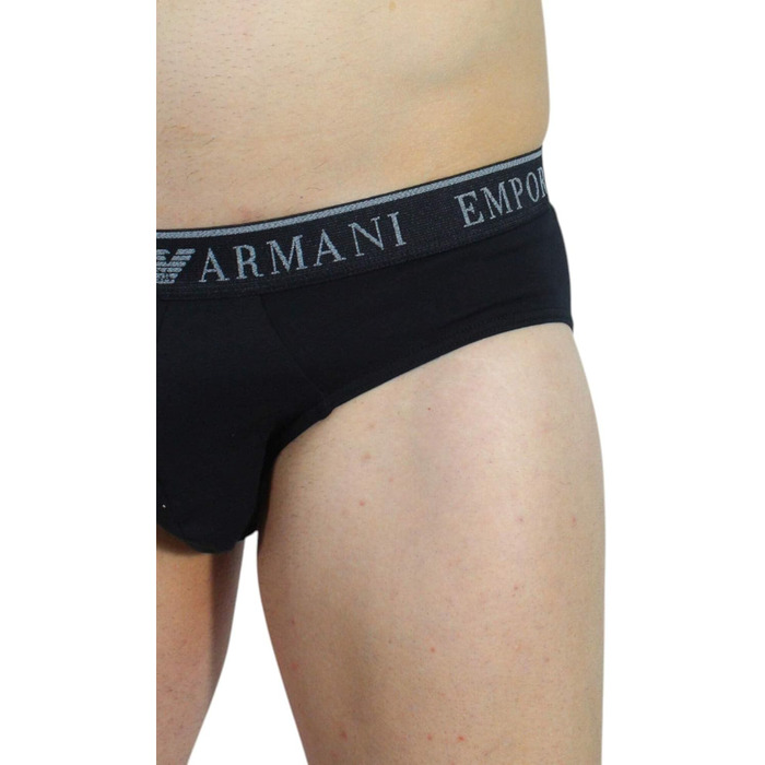 Слип чоловічий Emporio Armani (2 шт. в упаковці) (XL, Чорний/Чорний)