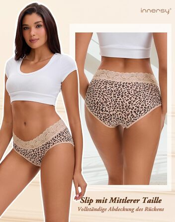 Слідки жіночі INNERSY бавовна з мереживом, зручні, гіпстер, комплект 6 шт. (44, 4 кольори Маяр/1 фіолетовий/1 леопард)