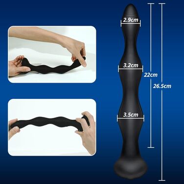 Анавібратор SXOVO з нагріванням, електростимуляція, 10 режимів вібрації та 5 режимів розряду. Підходить для чоловіків, жінок, пар. Матеріал: силікон.