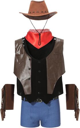 Костюм моряка для чоловіків Rrongwn: сексуальна нижня білизна, косплей, сет сексуальної білизни, ретро, костюм слуги, коричневий