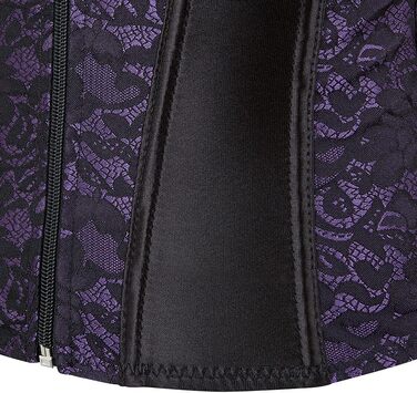 Корсет Vollbrust з застібкою-блискавкою для жінок, готичний стиль, XXL, фіолетовий