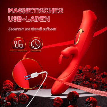 Вібратор для жінок ZWFUN з 10 режимами вібрації, 3-в-1: вібратор язика, G-точка, дилда. Іграшки для дорослих, стимуляція клітора. Комплект для пар.