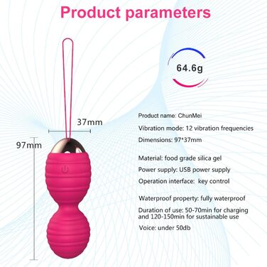 Вібратор з дистанційним керуванням та керуванням через додаток, 12 режимів вібрації, стимулятор G-точки та клітора, портативний анальний дилда для жінок та пар