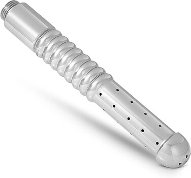 Іригатор для анального та вагінального використання з боковою насадкою, з нержавіючої сталі