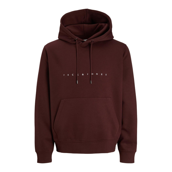 Чоловічий худі Jack & Jones JJestar JJ Sweat Hood, Relaxed Fit, колір Bitter Chocolate