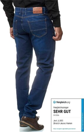 Чоловічі джинси JEEL Regular Fit, прямий крій, темно-сині (navy), розмір 34W / 32L