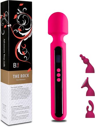 Вібратор NEU 'THE ROCK XXL' з преміум-силікону: масажер для жінок, сексуальна іграшка для пар, вібратори - рожевий