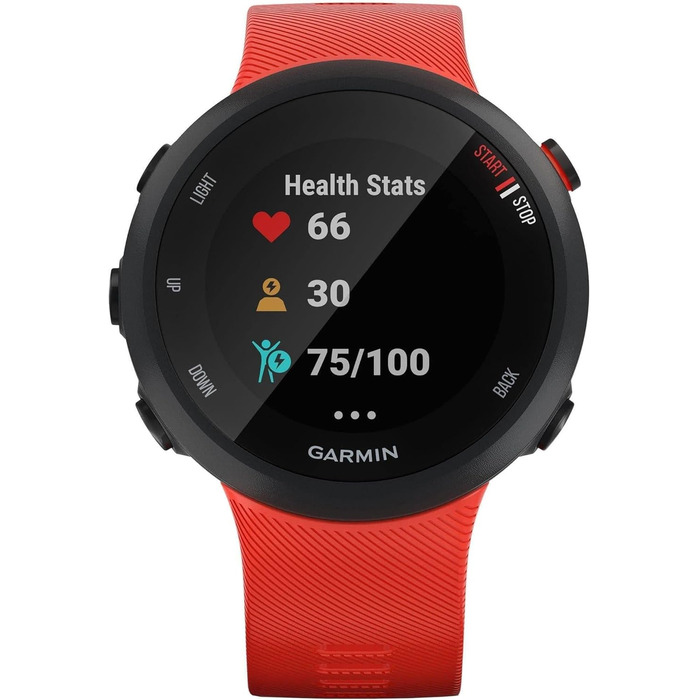 Спортивний GPS-годинник Garmin Forerunner 45 для бігу, фітнес-трекер з пульсометром та планами тренувань, червоний (розмір M)