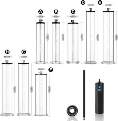 Електрична вакуумна помпа Guspiun для збільшення та покращення ерекції (для чоловіків)