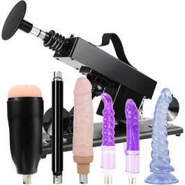 Автоматичний секс-автомат з функцією стимуляції для жінок та чоловіків, регульований вібратор з реалістичними насадками-дильдо та мастубатором, чоловічий секс-автомат з анальним дильдо для сексуальних іграшок