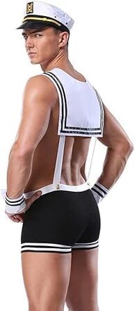 Сексуальна спідня білизна для чоловіків: комплекти, комбінезони для клубів, форма офіціанта, косплей, шнурівка, універсальний розмір