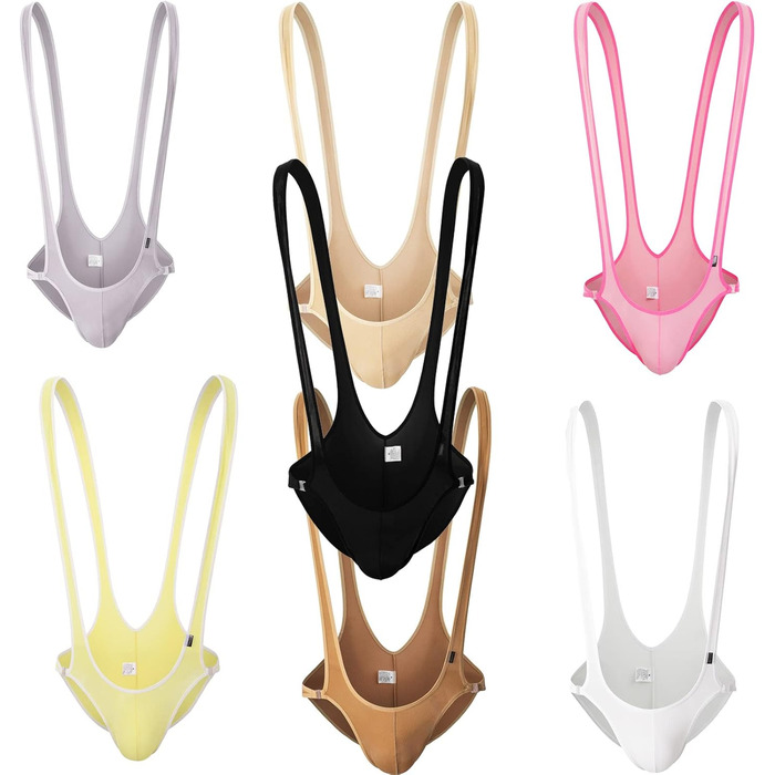 Комбінезон чоловічий Faringoto з високим гумовим поясом (7 шт.) - шкіра, білий, рожевий