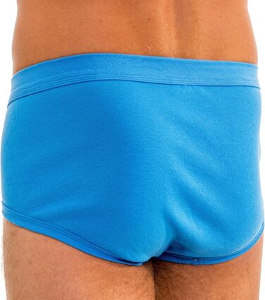 Чоловічі труси HERMKO 3240 (4 шт. в упаковці) з вирізом та м'яким поясом, бавовна Bio (4XL, Оливковий)